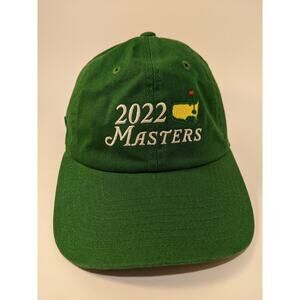 2022 Masters Green‎ Cotton Hat Cap AUGUSTA NATIONAL GOLF American Needle EUC
